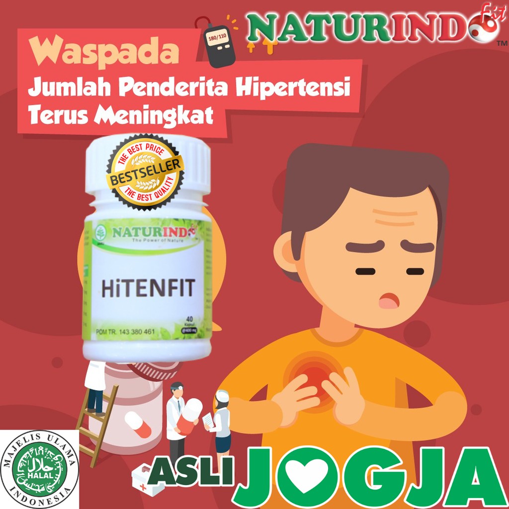 OBAT HERBAL DARAH TINGGI HITENFIT NATURINDO