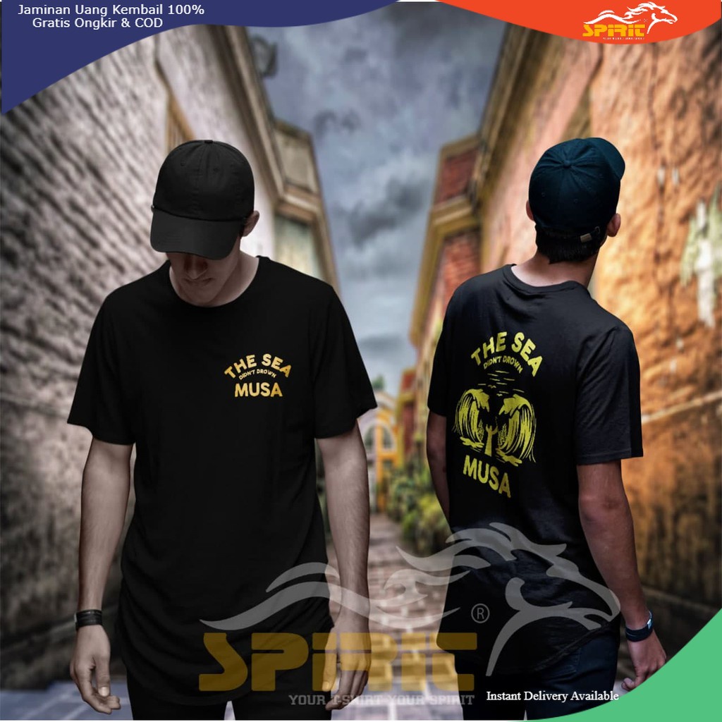 Kaos Dakwah Pria Islam Distro Mukjizad Nabi Musa The Sea Didn't Drown