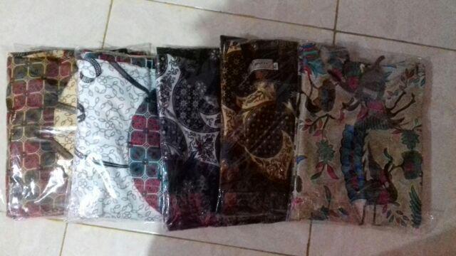 Gamis Batik Motif Ilalang | Baju Muslim Batik Modern | Gamis Batik Syari Atasan Wanita Muslim