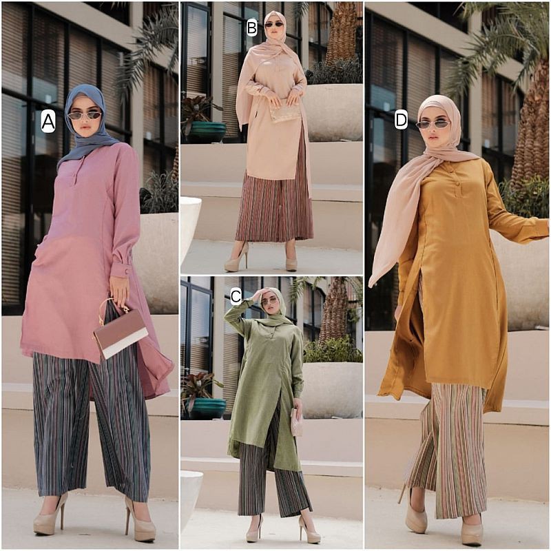 Maxy dress / gamis zolaqu / Misela set Kulot By Binbush / Misela set kulot Ori Binbush