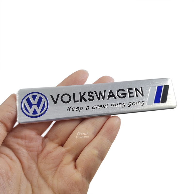 1pc Stiker Emblem Logo Volkswagen Bahan Aluminum Untuk Bagasi Belakang Mobil VW Volkswagen