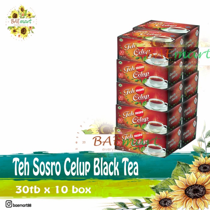 

TEH CELUP SOSRO 30 Per pax isi 10 box