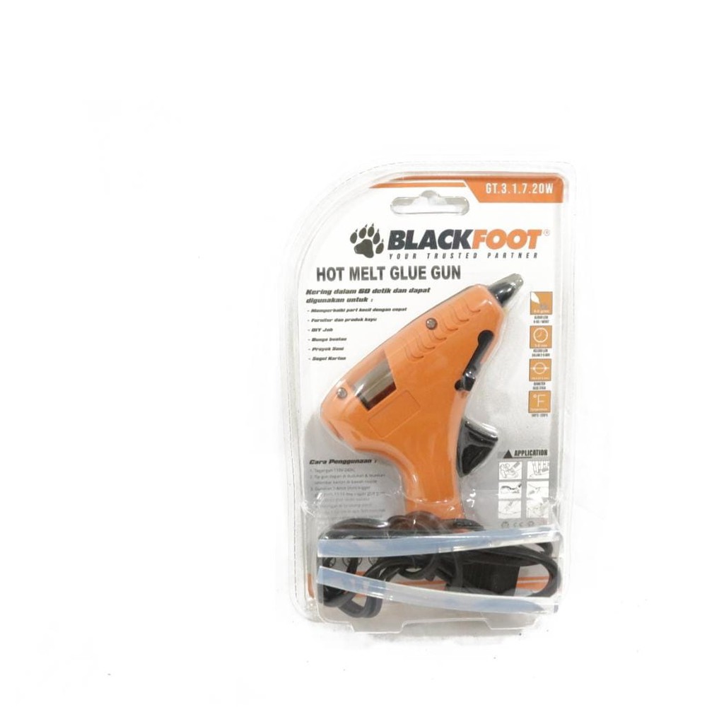 Glue Gun Kecil 20 Watt / Alat Lem Tembak - Blackfoot