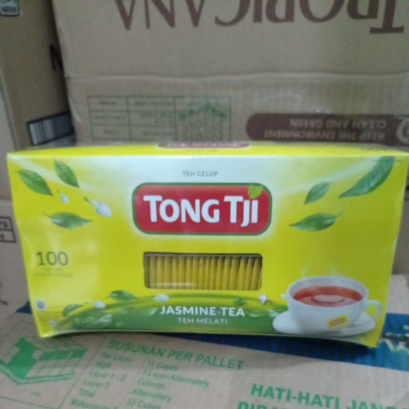 TONG TJI TEH CELUP JASMINE TEA TEH MELATI ISI 100 AMPLOP