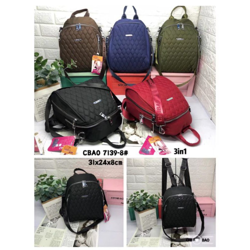 Tas Ransel ORI Chibao 7139-8 motif Best Seller