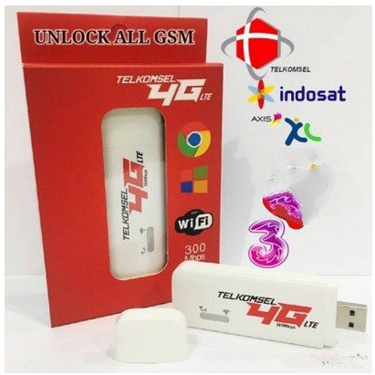 MODEM WIFI / MIFI USB 4G TELKOMSEL 500Mbps UNLOCK ALL OPERATOR GSM SUPPORT SMARTFREN UNLIMITED