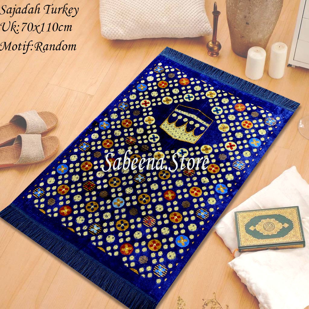 Sajadah Bulu Nurtex Premium Turki Turkey Turkiye Turky Oleh Oleh Haji dan Umbroh By Sabeena.Store