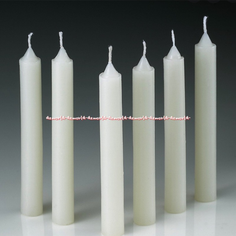 Lilin Lampu 8pcs Cap Jembatan Ampera White Candle Lilin Putih Candel