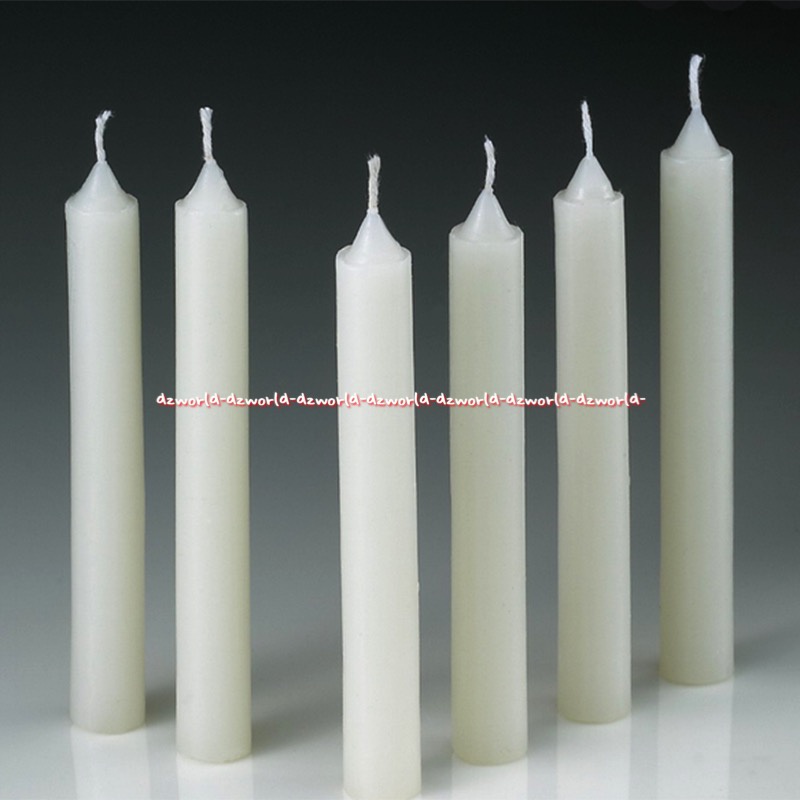 Lilin Lampu 8pcs Cap Jembatan Ampera White Candle Lilin Putih Candel