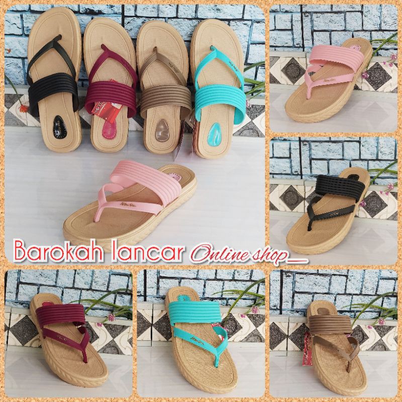 SANDAL JAPIT KARET WANITA NEW ERA LB E 10055 / 51032 SIZE 36-40