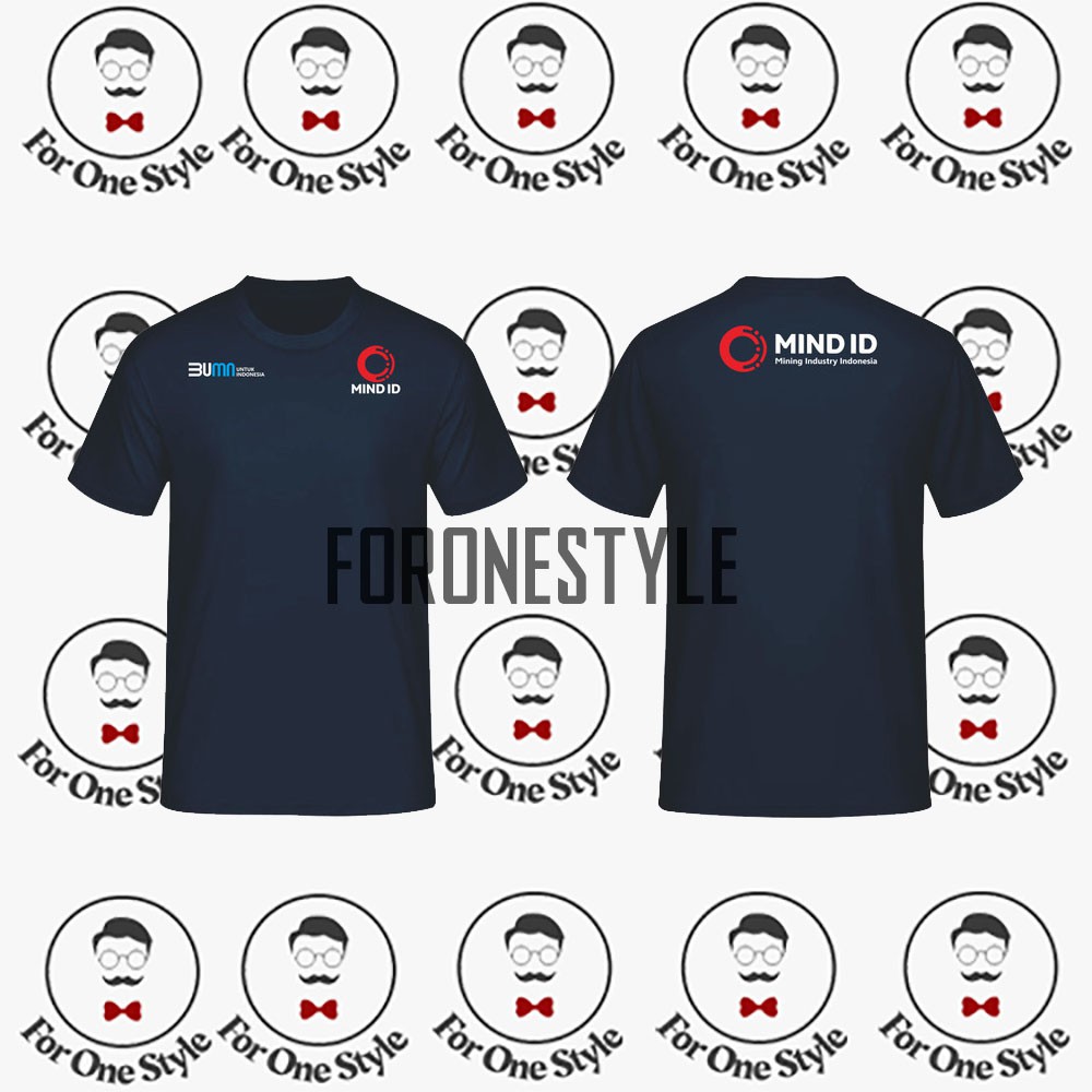 T-SHIRT KAOS BUMN MINING INDUSTRY INDONESIA - KAOS MIND ID - BAJU MIND ID MURAH - foronestyle