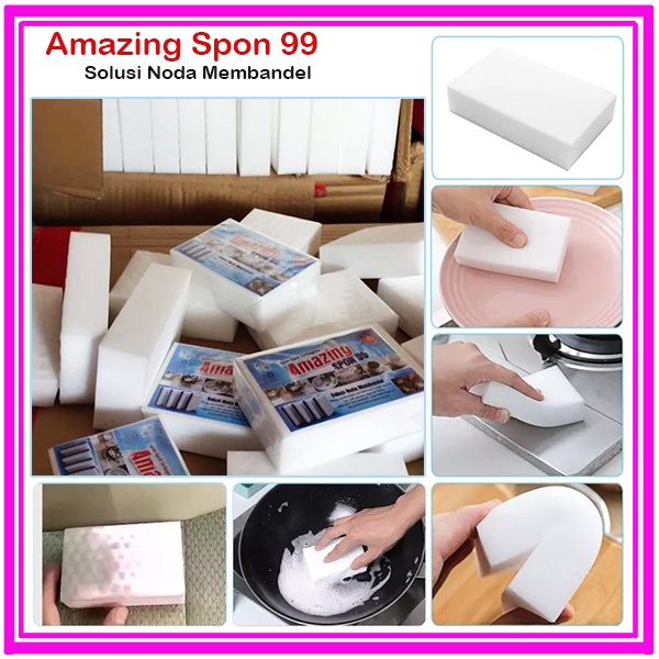 Spon Ajaib Magic Sponge Amazing Spon 99 Membersihkan Noda Membandel