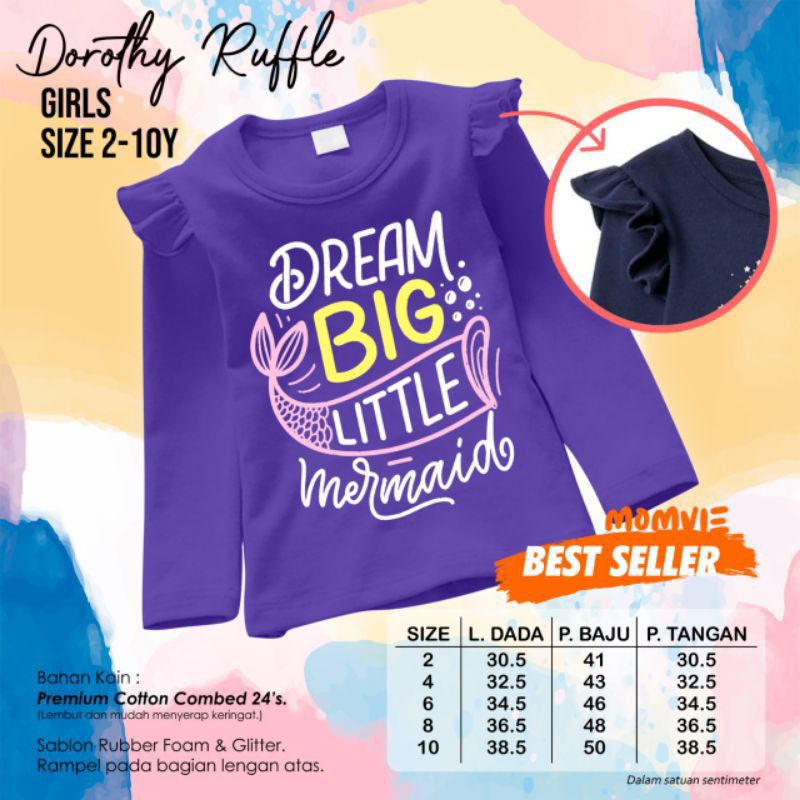 Kaos Anak Branded Dorothy Ruffle by Momvie