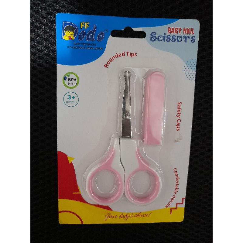 Dodo Baby Scissors - Dodo Gunting Kuku Bayi 0+ dan 3+ - Dodo gunting kuku bayi dengan tutup