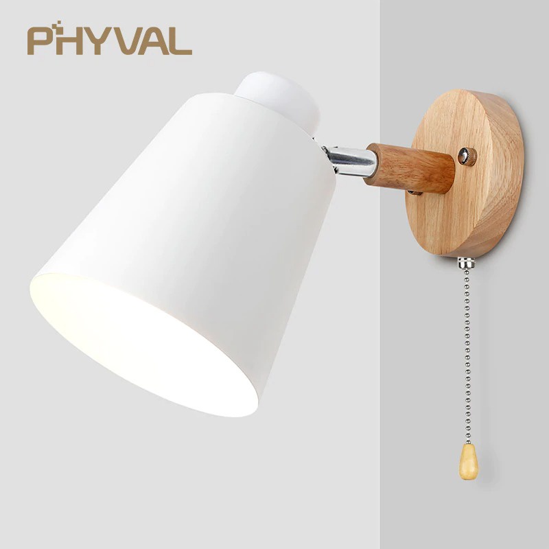 Bisa COD Soket Lampu Hias Dinding Minimalis Nordic Socket E27 - PHYVAL WF-M004