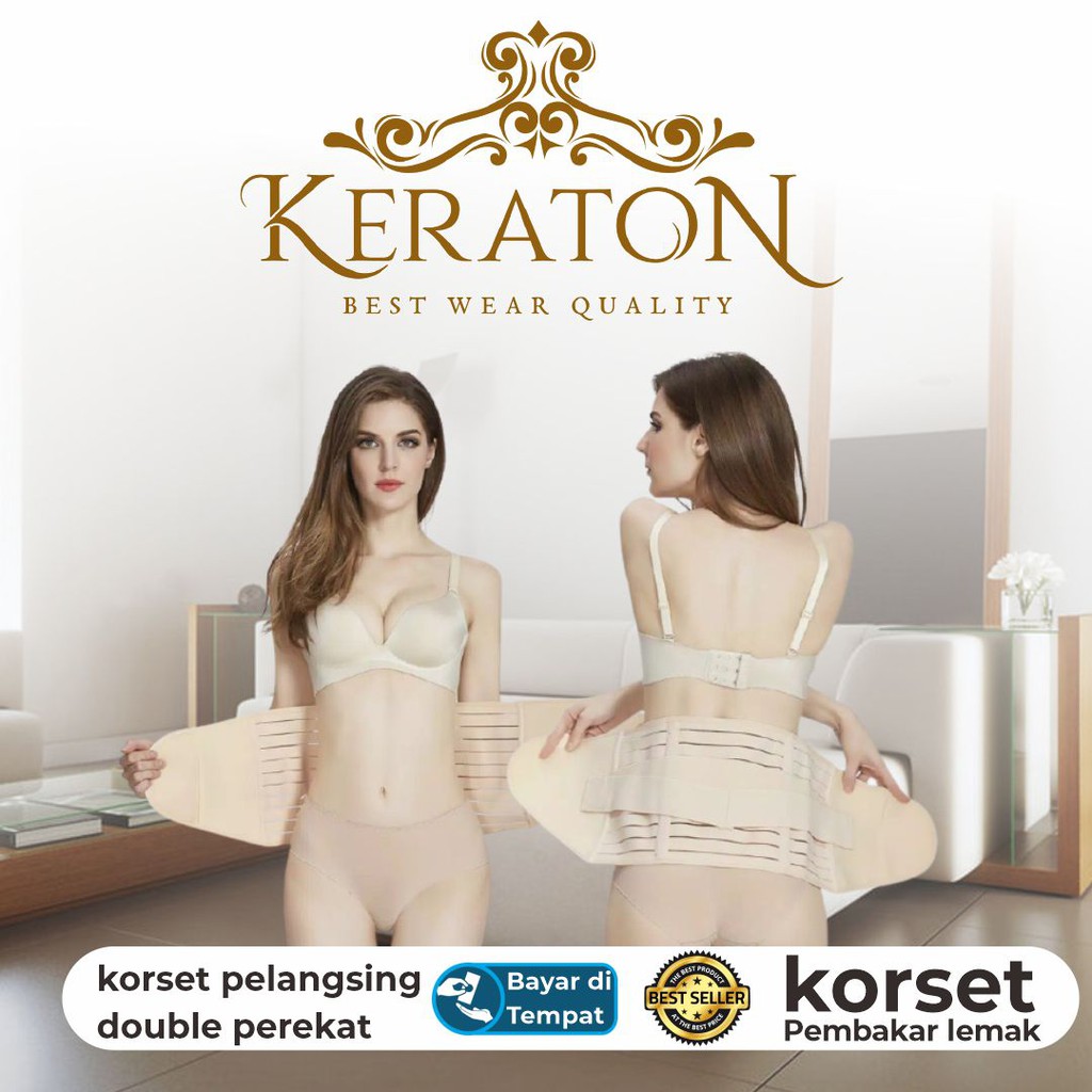 korset pasca melahirkan_keraton//korset pelangsing perut keraton//KORSET DOUBLE PEREKAT