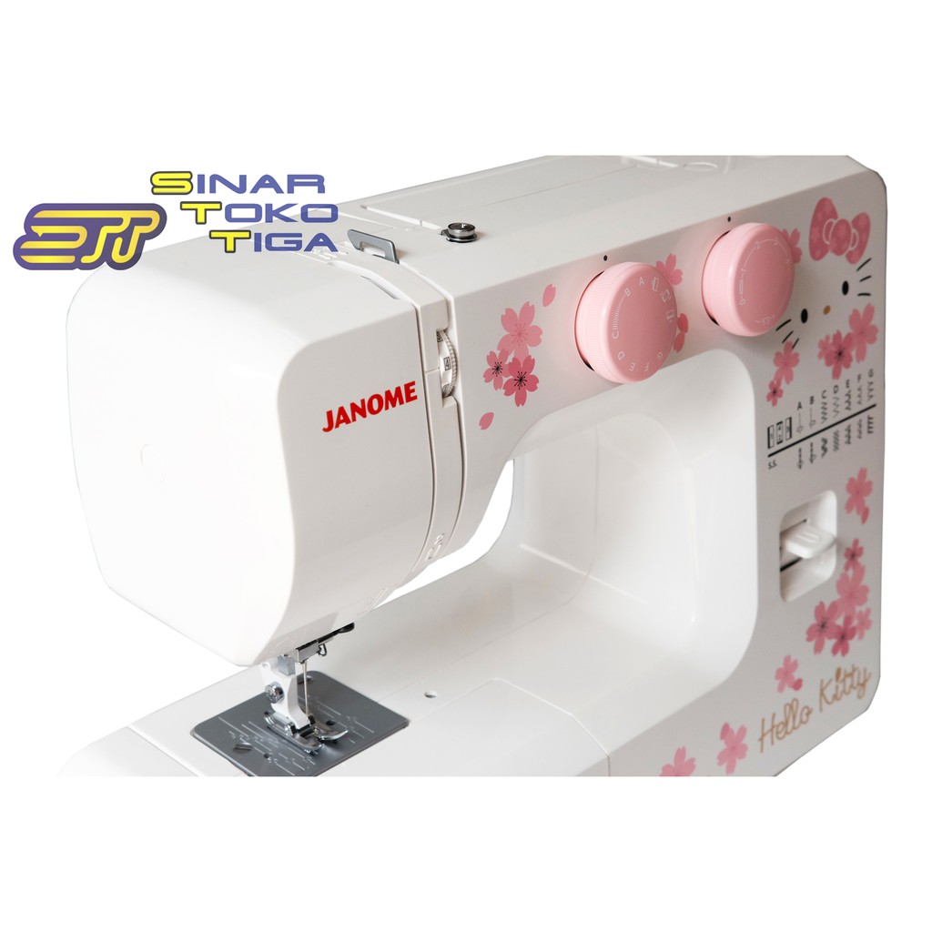 JANOME HELLO KITTY NS 322P PINK NS 322R RED NS322P NS322R MESIN JAHIT PORTABLE NS 322 P NS 322 R