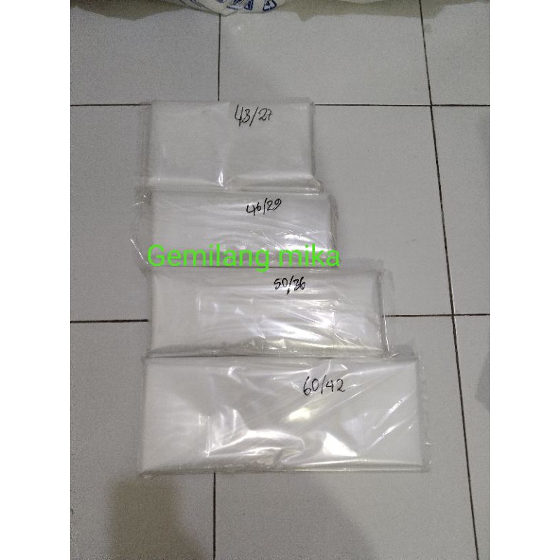 plastik jinjing 3 jari laundry kiloan MURAH