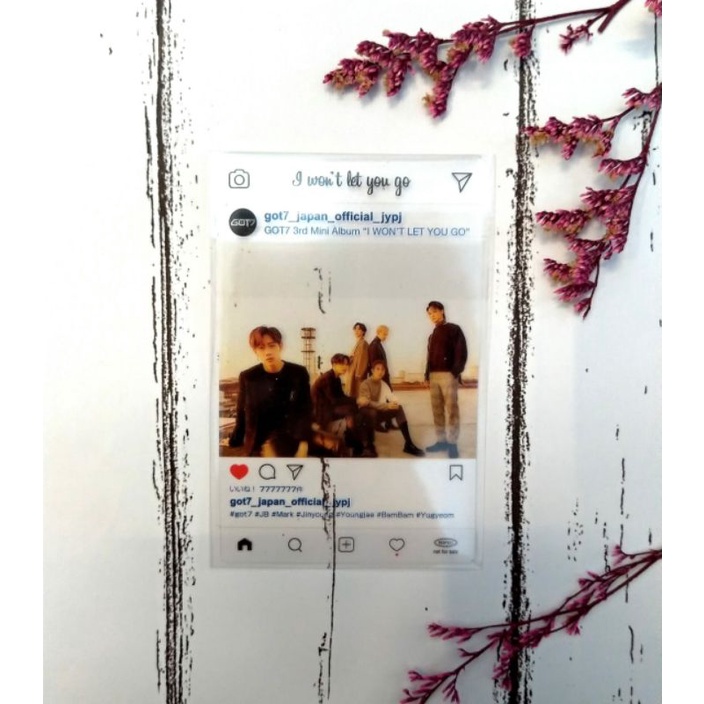 GOT7 I Won't Let You Go Japan benefit clear card photocard