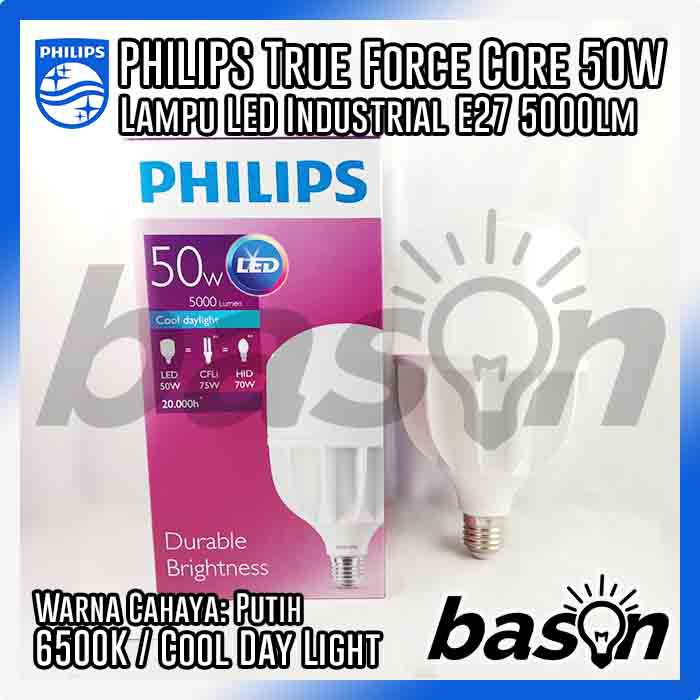 PHILIPS TrueForce Core HB LED Bulb 50W E27 5000 Lumen - 6500K Putih