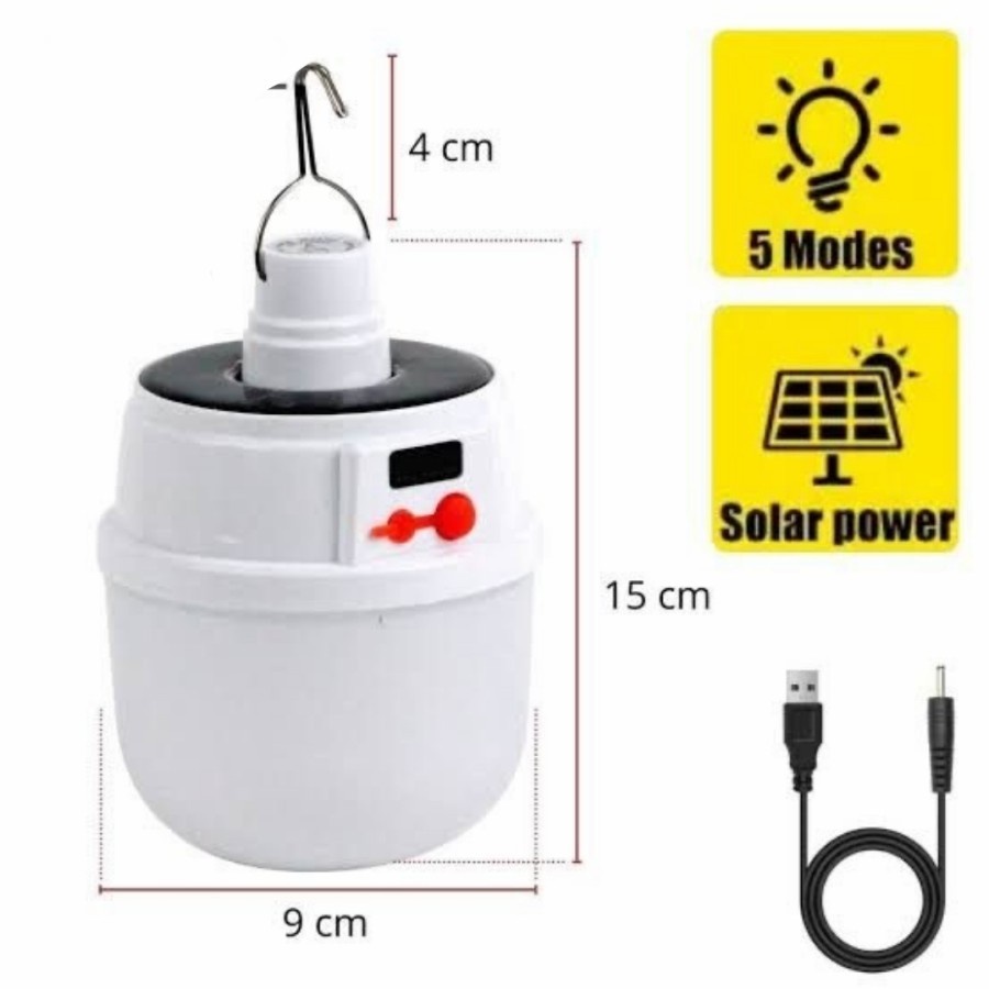 Lampu Solar 45W Model Gantung - Lampu LED Solar Charge