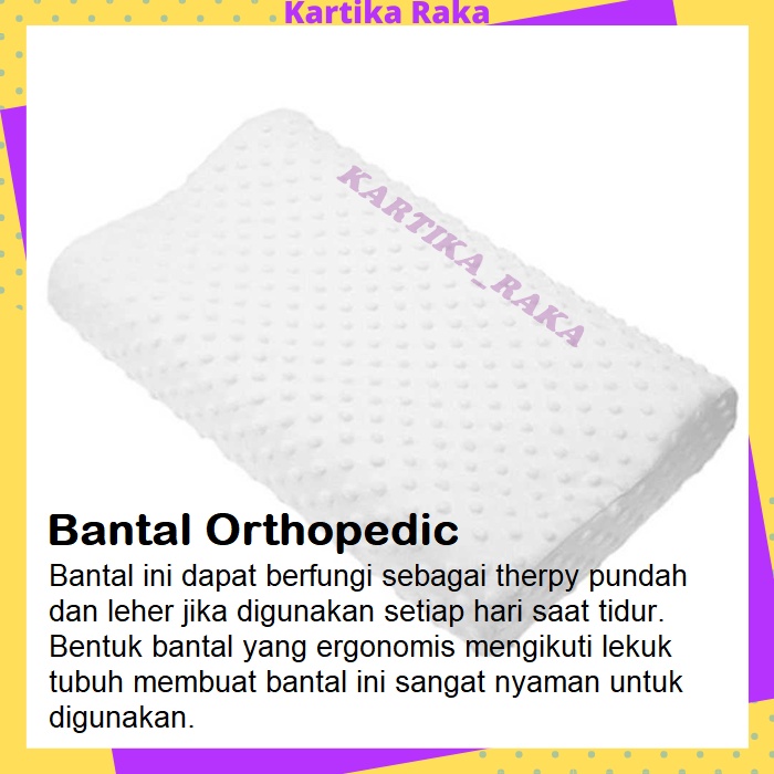 KR Bantal Memory Foam Kesehatan LATEX leher Kepala Pundak Punggung Bantal ORTHOPEDIC Pillow Kamar Tidur