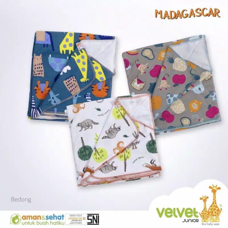 Bedongan velvet junior//bedongan bayi