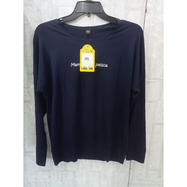 Lemone/kaos atasan/lengan panjang