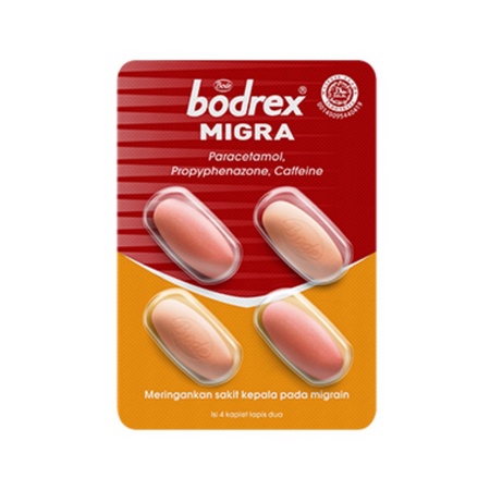 Bodrex Migra 4's per strip