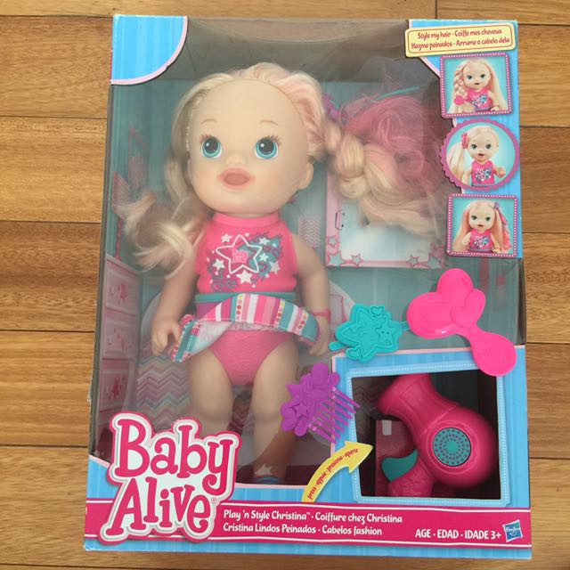 baby alive play n style christina