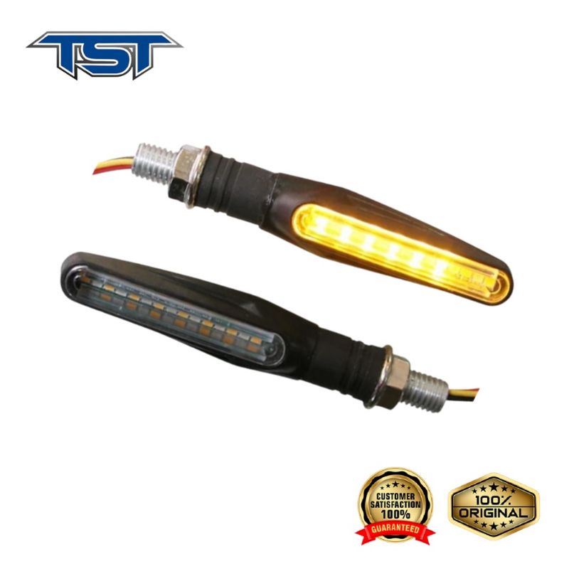 Lampu sein Tst model Torpedo Universal sein motor Senja biru sen kuning l