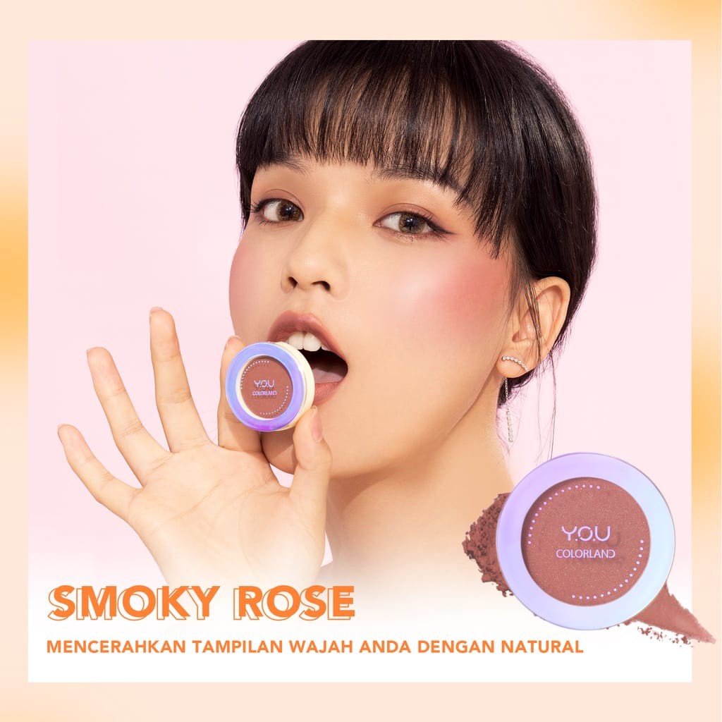 YOU Colorland Focus On Me Blush Original Asli