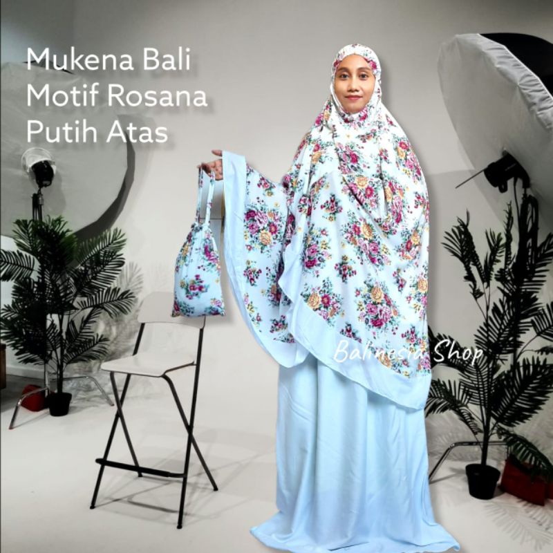 MUKENA BALI MOTIF ATAS KATUN RAYON