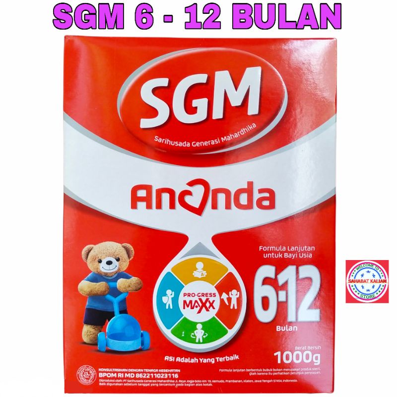 SGM Ananda 0 - 6 Bulan Dan SGM  Ananda 6-12 Bulan 1000gram