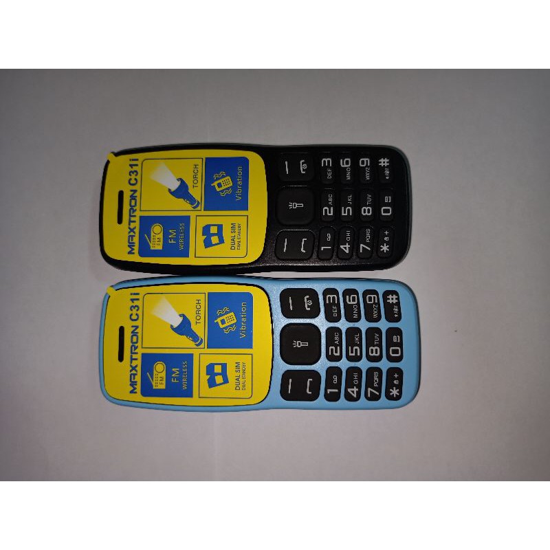 Hp maxtron c31i c31 i layar berwarna garansi resmi setahun dualsim camera getar radio candybar new-1