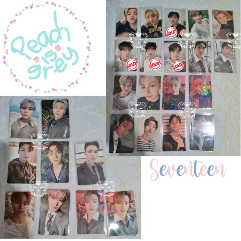 attacca layered card bookmark postcard op1 op2 op3 album seventeen
