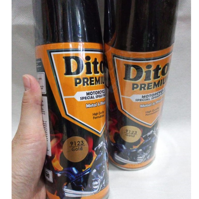 Pilok Pilox Cat Semprot DITON Premium 9123 Gold / Emas (400cc / 400ml)