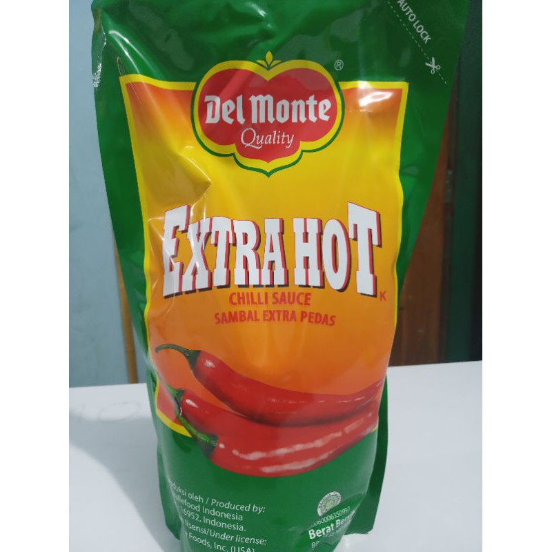 

Delmonte saus sambal extra hot / saus cabe pedas 1kg