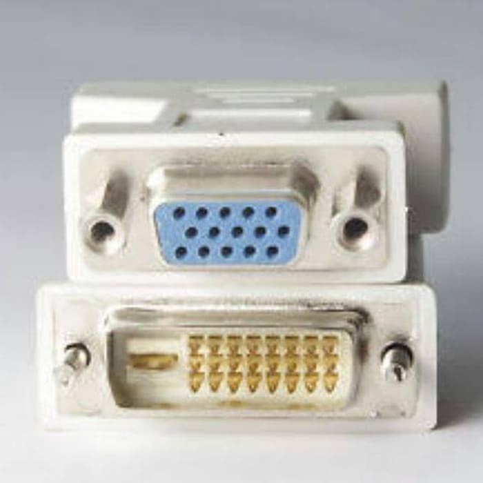 Konektor Converter DVI D 24+1 Male to VGA Female 15pin Gender DVI 24+1
