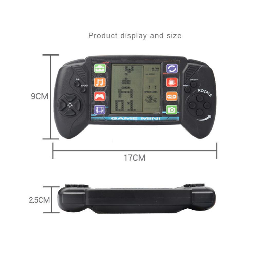 Timekey H3T7 Konsol Game Tetris Retro Layar 3.5 &quot;Dengan 26 Games Built-in