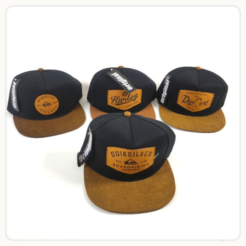 Topi Snapback kanvas Premium T1 Baseball Hitam