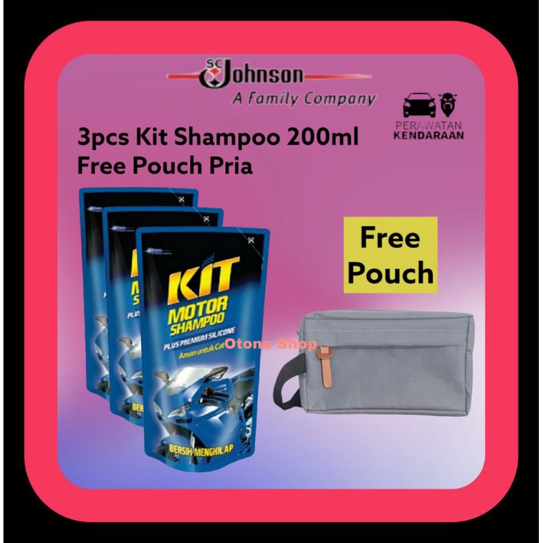 Kit Motor Shampoo - Kit paket-Free Pouch - Shampoo Motor