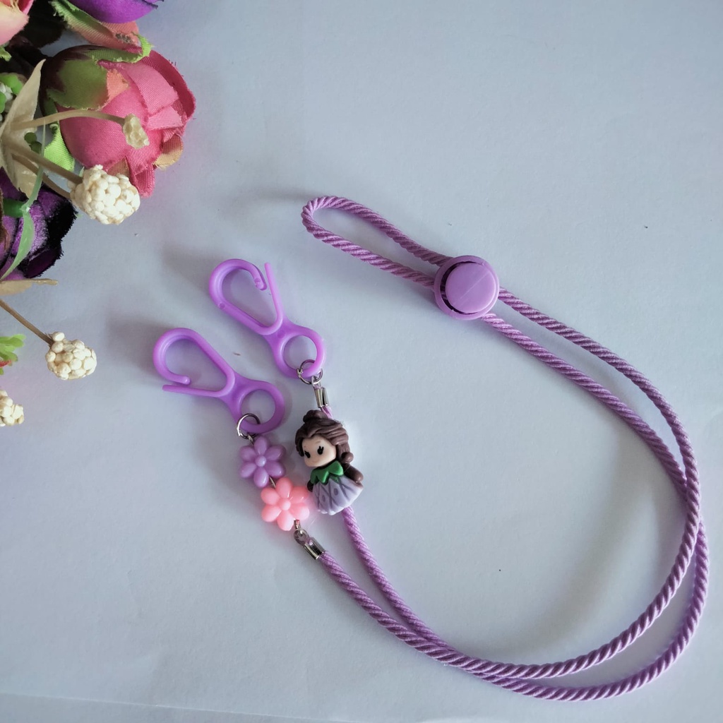strap masker anak PRINCES seris motif random/strap masker hijab/tali masker/strap mask/