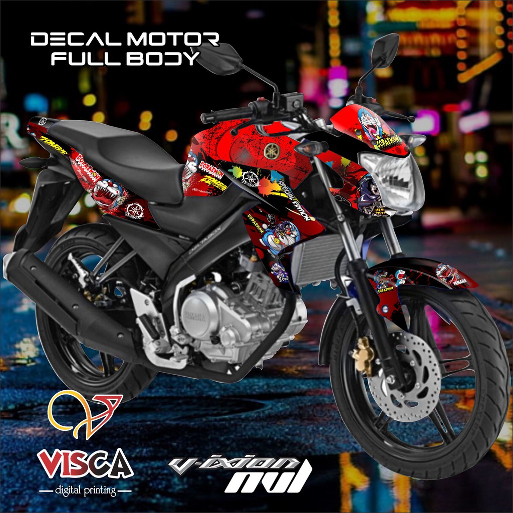 Decal Vixion NVL Decal Vixion New Stiker Vixion NVL Stiker Vixion New Doraemon Zombie