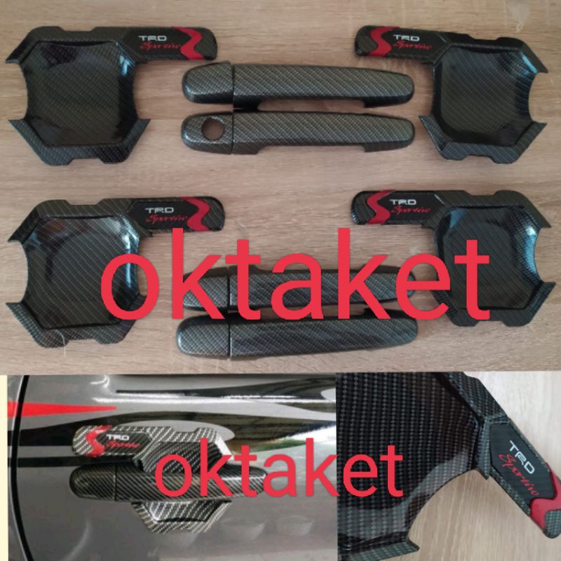 paket outer handle rush Terios lama old 2006-2017 Trd Sportivo Full Carbon