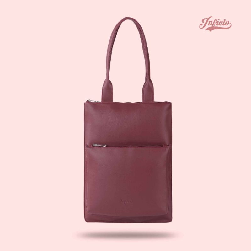 Totebag Wanita | Tas Tote Handbag | Tas Tangan Muat Laptop 14 Inch