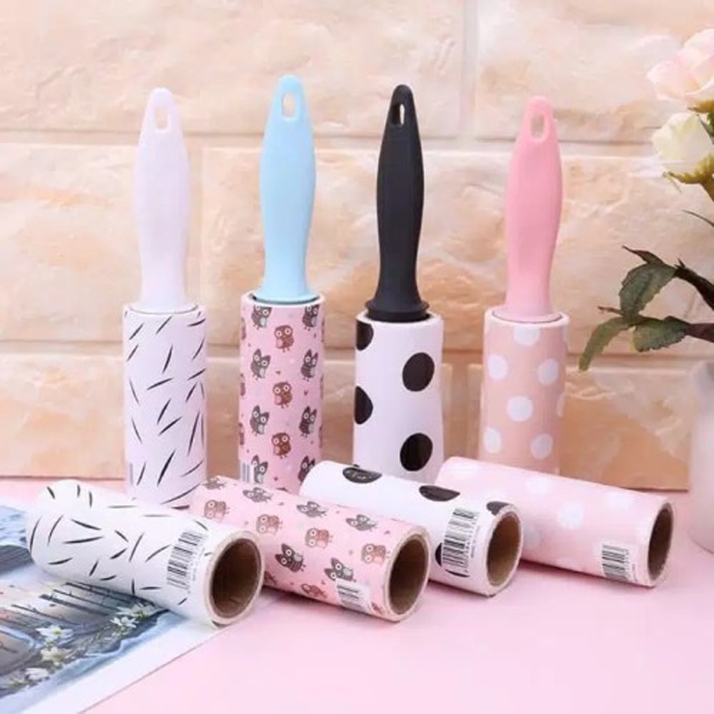 BRGUNIK Sticky Roll Pembersih Bulu Kucing Anjing Di Baju Penghilang Sisir Kecil Rontok Sikat Roller Refill R751