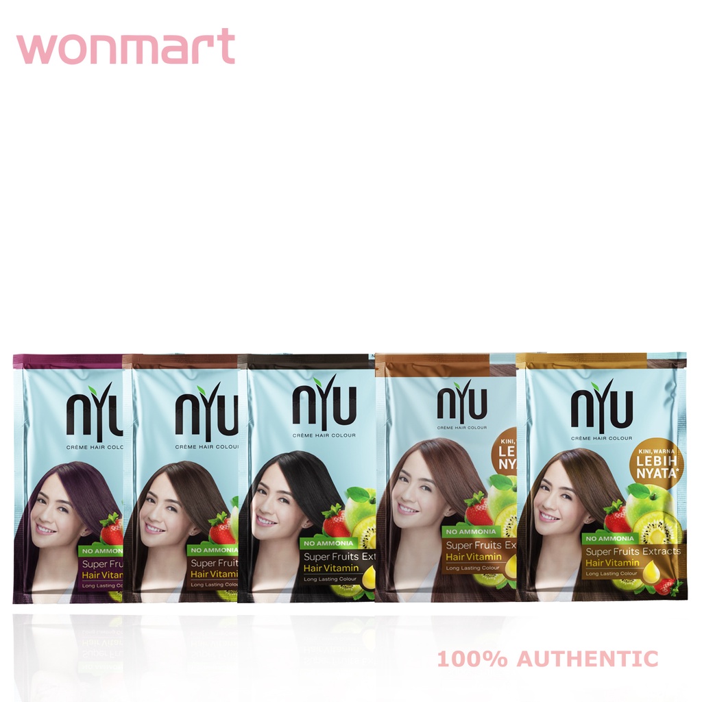 Jual Nyu Creme Hair Colour Sachet 50ml Pewarna Rambut Indonesia Shopee Indonesia