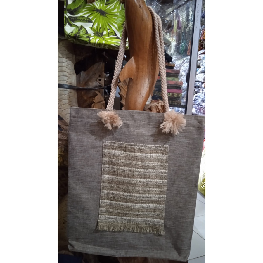 Tas panggul kain denim Totebag bali