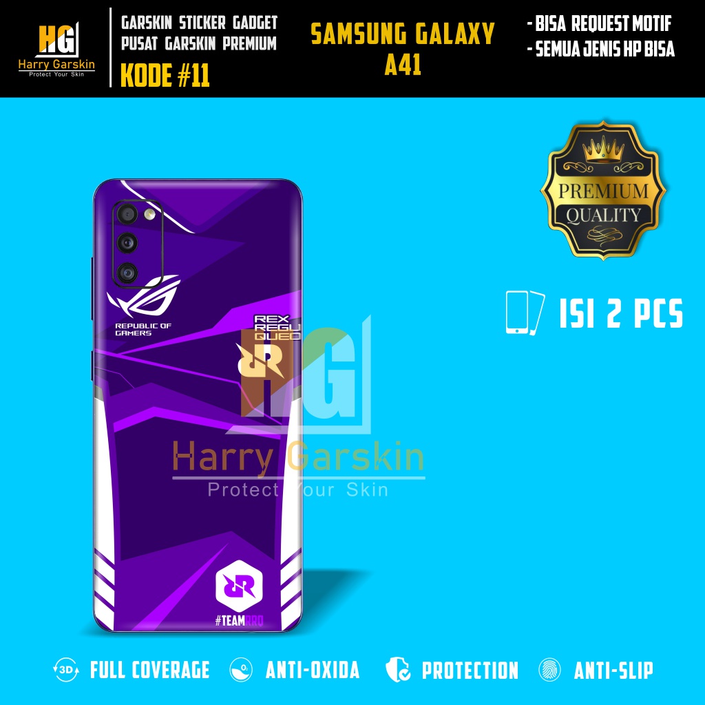 Garskin Sticker Premium Samsung Galax A41 Kode #11-15 Bisa Request Via Chat
